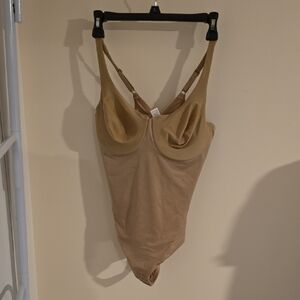Flexees Beige Nude Shapewear Bodysuit